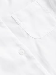 White 2 Pack Short Sleeve Revere Collar School Shirts (3-17yrs) - Image 7 of 7