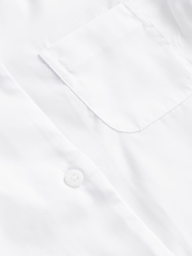 White 2 Pack Short Sleeve Revere Collar School Shirts (3-17yrs) - Image 7 of 7