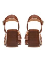 Clarks Brown Suede Ritzy 75 Rae Sandals - Image 8 of 10