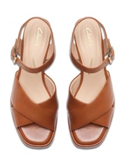 Clarks Brown Suede Ritzy 75 Rae Sandals - Image 9 of 10
