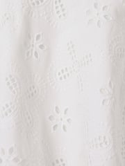 Reiss Ivory Nella 4-9 yrs Cotton Broderie Lace Skirt - Image 4 of 7