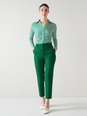 LK Bennett Green Mariner Trousers With Viscose - Image 2 of 6