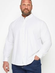 BadRhino Big & Tall White Long Sleeve Poplin Shirt - Image 1 of 2