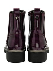 Lotus Purple Patent Lace-Up Ankle Boots - Image 3 of 4