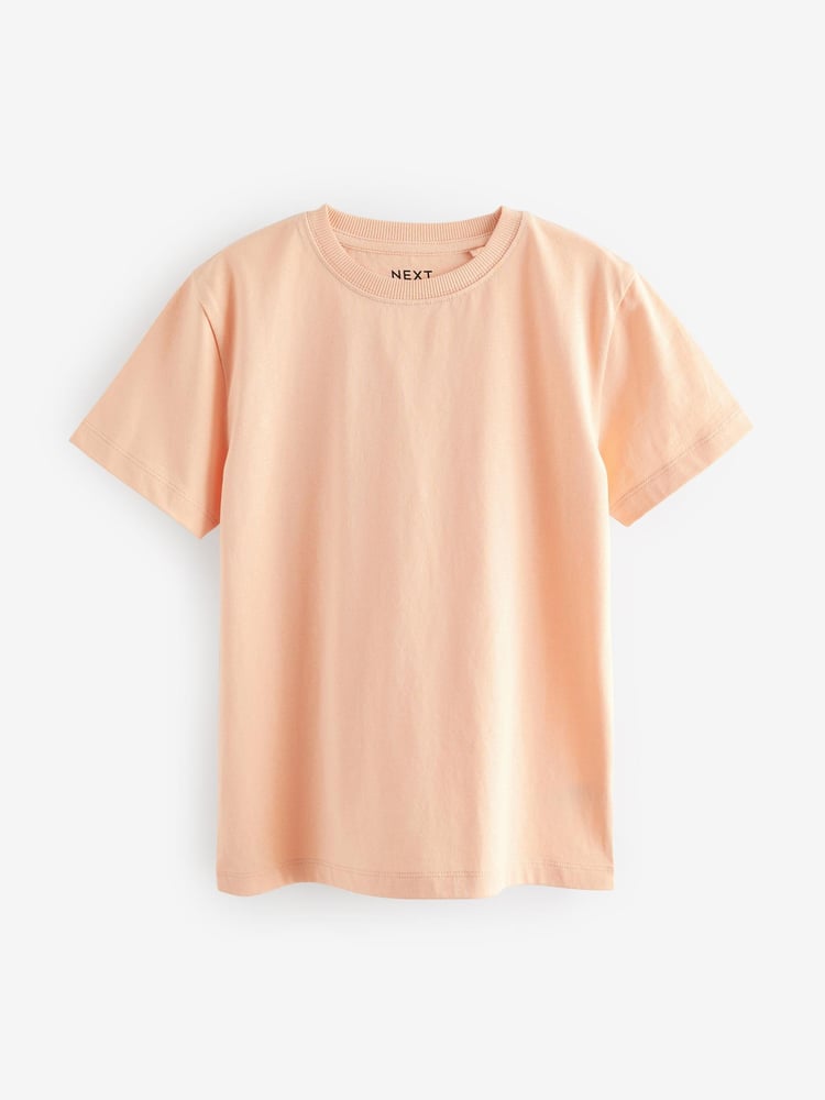 Orange Peach Cotton Short Sleeve T-Shirt (3-16yrs) - Image 1 of 3
