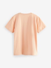 Orange Peach Cotton Short Sleeve T-Shirt (3-16yrs) - Image 2 of 3