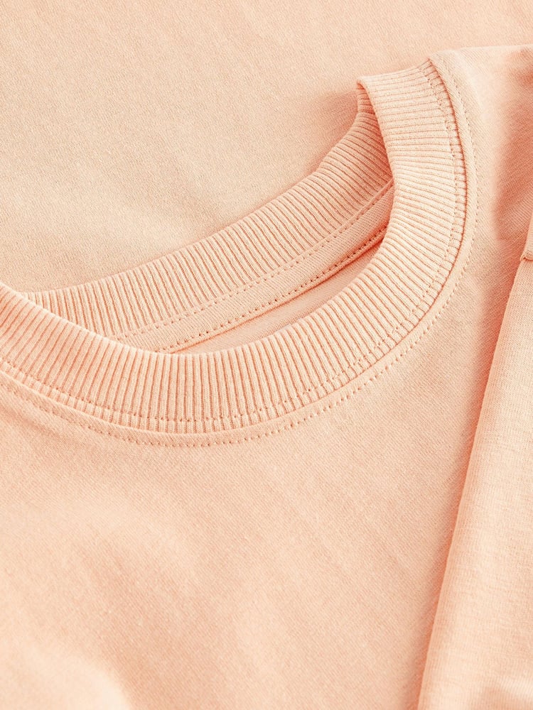 Orange Peach Cotton Short Sleeve T-Shirt (3-16yrs) - Image 3 of 3