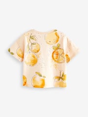 Yellow 100% Cotton Short Sleeve T-Shirt 4 Pack (3mths-7yrs) - Image 3 of 7