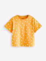 Yellow 100% Cotton Short Sleeve T-Shirt 4 Pack (3mths-7yrs) - Image 4 of 7