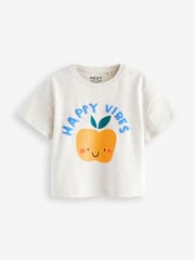 Yellow 100% Cotton Short Sleeve T-Shirt 4 Pack (3mths-7yrs) - Image 5 of 7