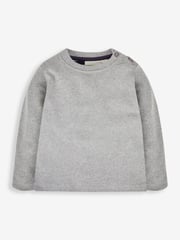 JoJo Maman Bébé Navy & Grey 2-Pack Plain Long Sleeved Tops - Image 3 of 7