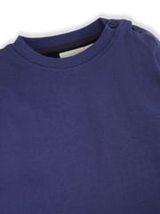 JoJo Maman Bébé Navy & Grey 2-Pack Plain Long Sleeved Tops - Image 4 of 7