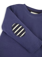JoJo Maman Bébé Navy & Grey 2-Pack Plain Long Sleeved Tops - Image 6 of 7