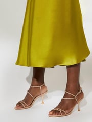 Dune London Gold Wide Fit Majesty's Strappy Sandals - Image 6 of 6