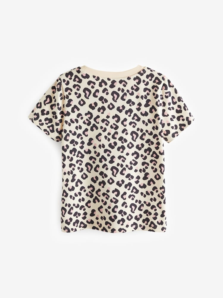 Pink/Stripe/Animal T-Shirts 4 Pack (3-16yrs) - Image 2 of 3