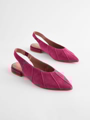 Pink Forever Comfort® Leather Panelled Slingback Shoes - Image 4 of 8