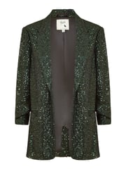 Yumi Green Sequin Blazer With Pockets - Image 5 of 5