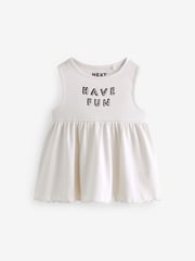 Monochrome Ribbed Vest 4 Pack (3mths-7yrs) - Image 6 of 7