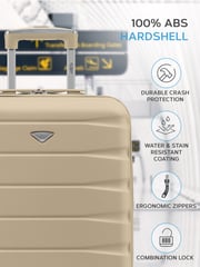 Flight Knight 55x40x20cm Ryanair Priority 4 Wheel ABS Hard Case Cabin Carry On Hand Luggage - Image 4 of 7