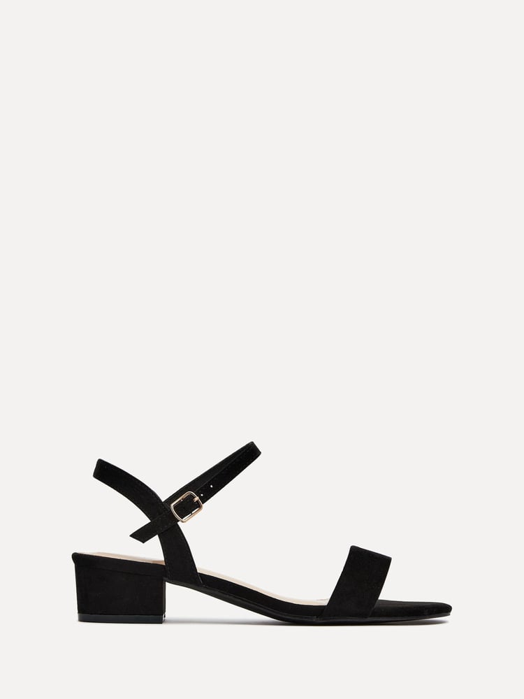 Linzi Black Kezzi Barely There Low Block Heeled Sandals - Image 2 of 5
