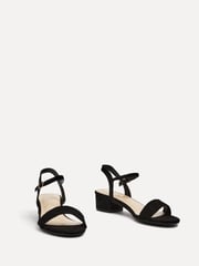 Linzi Black Kezzi Barely There Low Block Heeled Sandals - Image 3 of 5