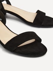 Linzi Black Kezzi Barely There Low Block Heeled Sandals - Image 4 of 5