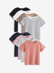 Multi T-Shirts 8 Pack (3-16yrs) - Image 1 of 9
