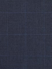 Mid Blue Check Suit Waistcoat - Image 8 of 8