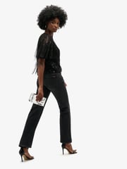 Superdry Black Sheer Short Sleeve Sequin Top - Image 2 of 5
