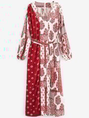 Red Summer Maxi Kaftan Dress - Image 5 of 6