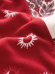 Red Summer Maxi Kaftan Dress - Image 6 of 6