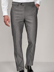 Light Grey Tailored Fit Suit Trousers - Image 1 of 5