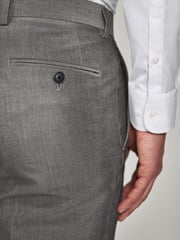 Light Grey Tailored Fit Suit Trousers - Image 5 of 5