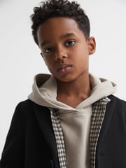 Reiss Black Gable 13-14 yrs Single Breasted Overcoat - Image 4 of 7