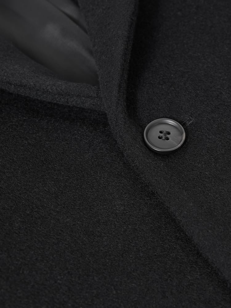 Reiss Black Gable 13-14 yrs Single Breasted Overcoat - Image 7 of 7