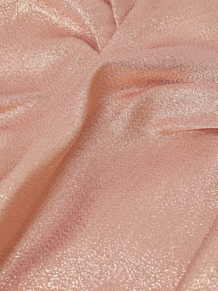 Reiss Pink Lexi 9-14 yrs Metallic Puff Sleeve Dress - Image 6 of 6