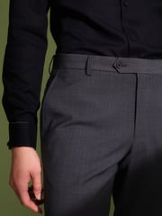 Charcoal Grey Skinny Check Suit Trousers - Image 5 of 9