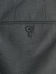 Charcoal Grey Skinny Check Suit Trousers - Image 8 of 9