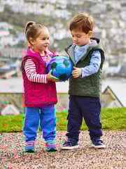 JoJo Maman Bébé Blue & Pink 2-Pack Joggers - Image 8 of 9