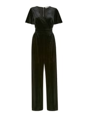 Yumi Black Jumpsuit With Angel Sleeves - Image 4 of 4