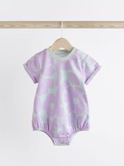 Multi Bright Print Baby T-Shirt Rompers 3 Pack - Image 6 of 12