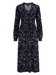 Pour Moi Blue Bridget Slinky Jersey Long Sleeve Midi Dress - Image 3 of 4