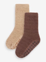 Neutral Cosy Socks 2 Pack - Image 1 of 3
