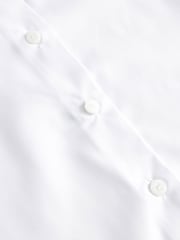 White Plus Fit 2 Pack Long Sleeve Formal School Shirts (3-18yrs) - Image 8 of 8