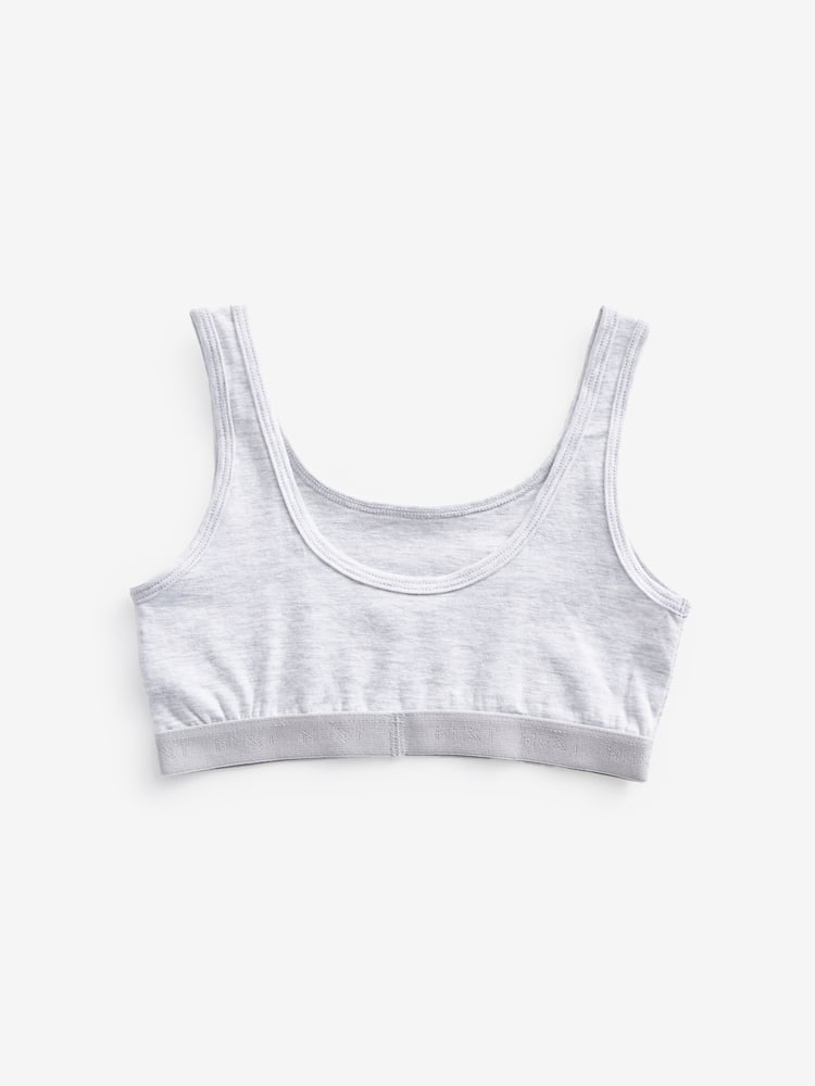 Black/Grey/White Crop Tops 3 Pack (5-16yrs) - Image 2 of 5
