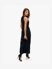 Superdry Black Superdry Satin Racer Midi Dress - Image 2 of 7