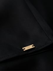 Superdry Black Superdry Satin Racer Midi Dress - Image 7 of 7