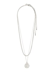 PILGRIM Silver Nomad 2 in 1 Coin and Rope Chain Necklace - Image 2 of 4