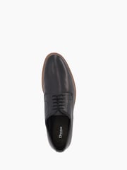 Dune London Black Standard Fit Stanleyy Soft Leather Gibson Shoes - Image 4 of 6