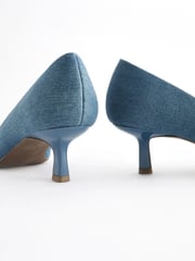 Denim Forever Comfort Jewel Trim Kitten Heels - Image 6 of 8